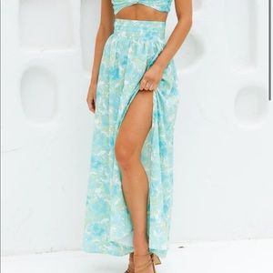 Laureno Maxi Skirt Blue - S NWT